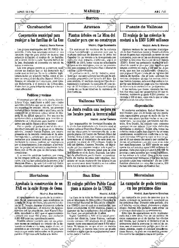 ABC MADRID 18-03-1996 página 61