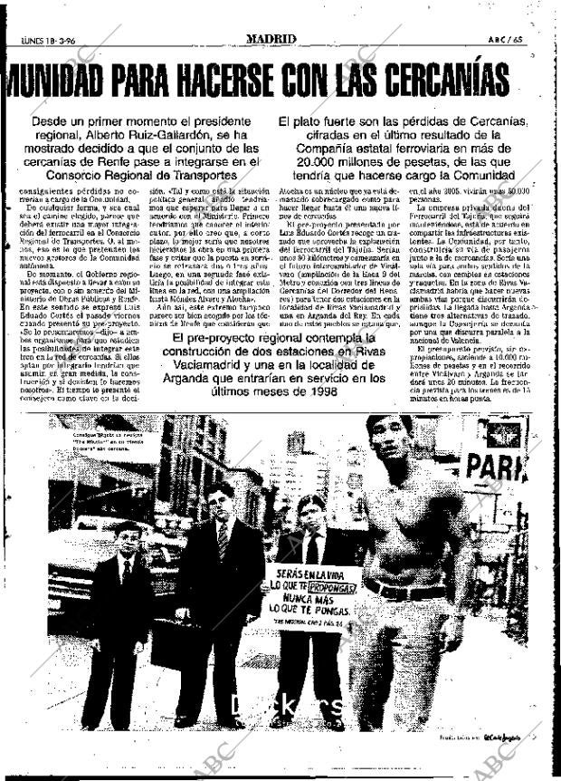 ABC MADRID 18-03-1996 página 65
