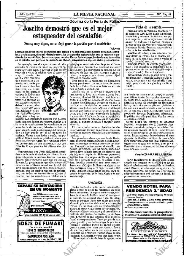 ABC MADRID 18-03-1996 página 67