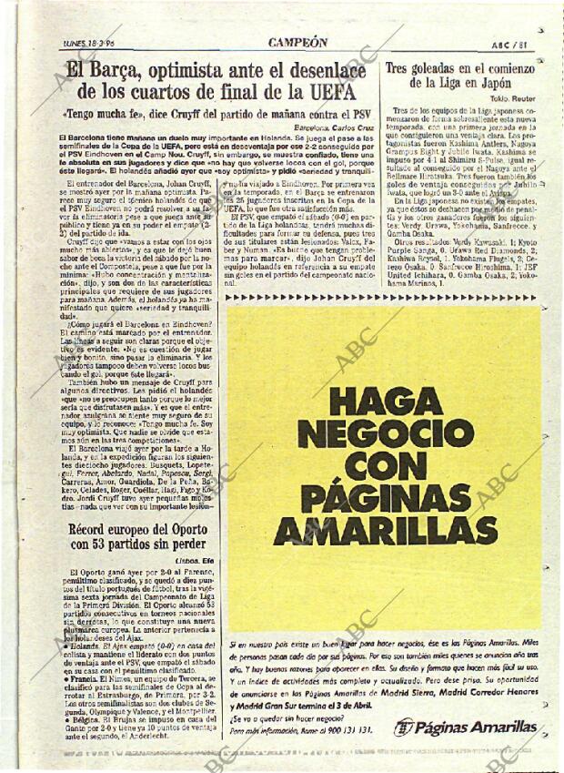 ABC MADRID 18-03-1996 página 81
