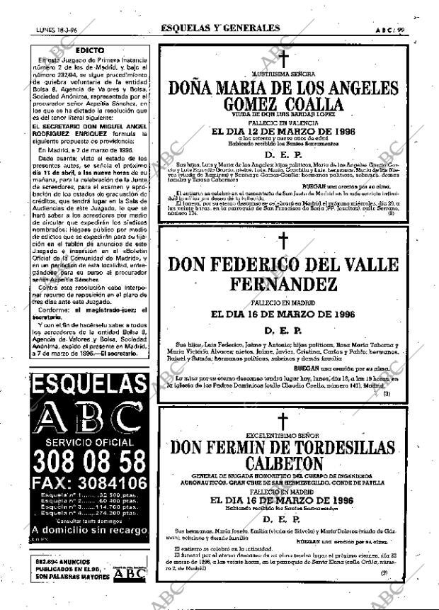 ABC MADRID 18-03-1996 página 99