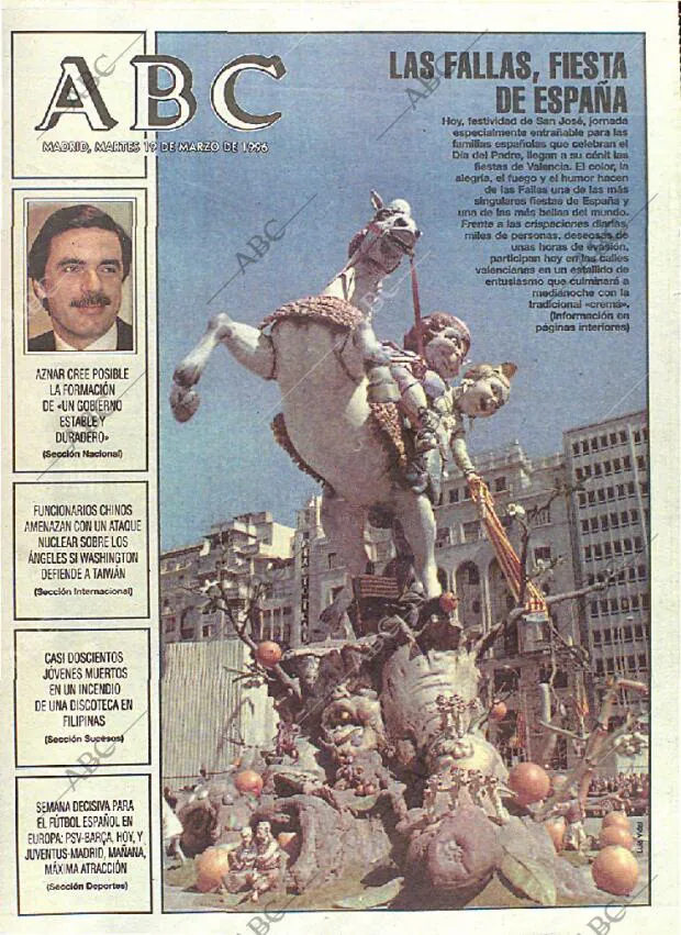 ABC MADRID 19-03-1996 página 1