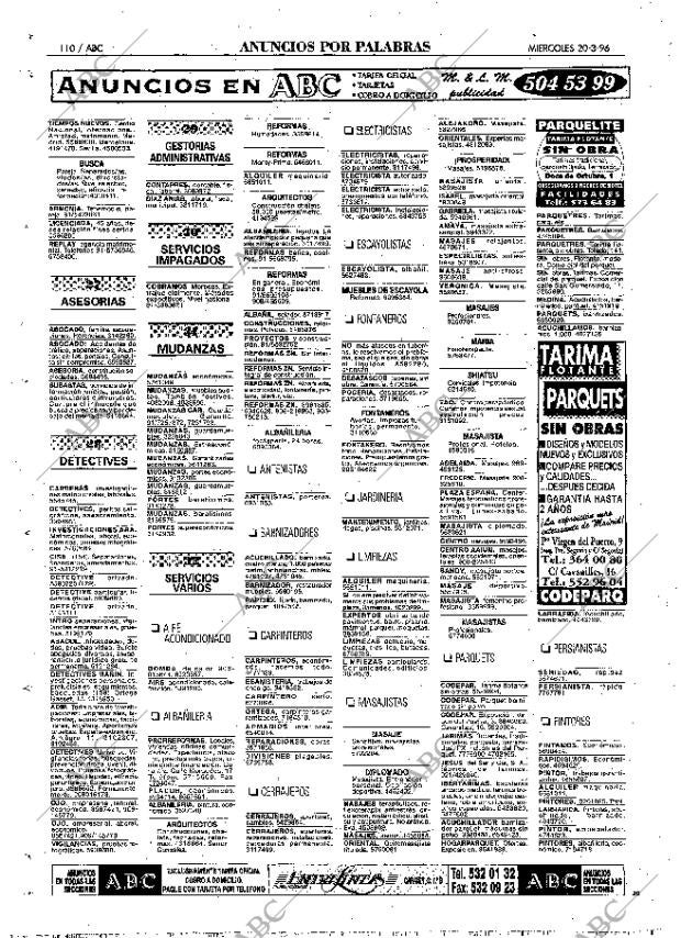 ABC MADRID 20-03-1996 página 110