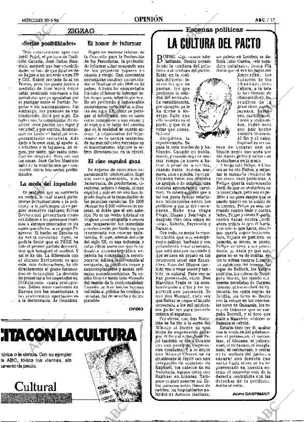 ABC MADRID 20-03-1996 página 17
