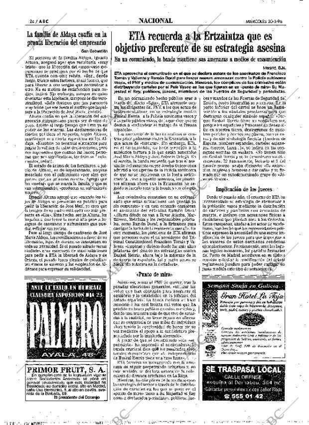 ABC MADRID 20-03-1996 página 24