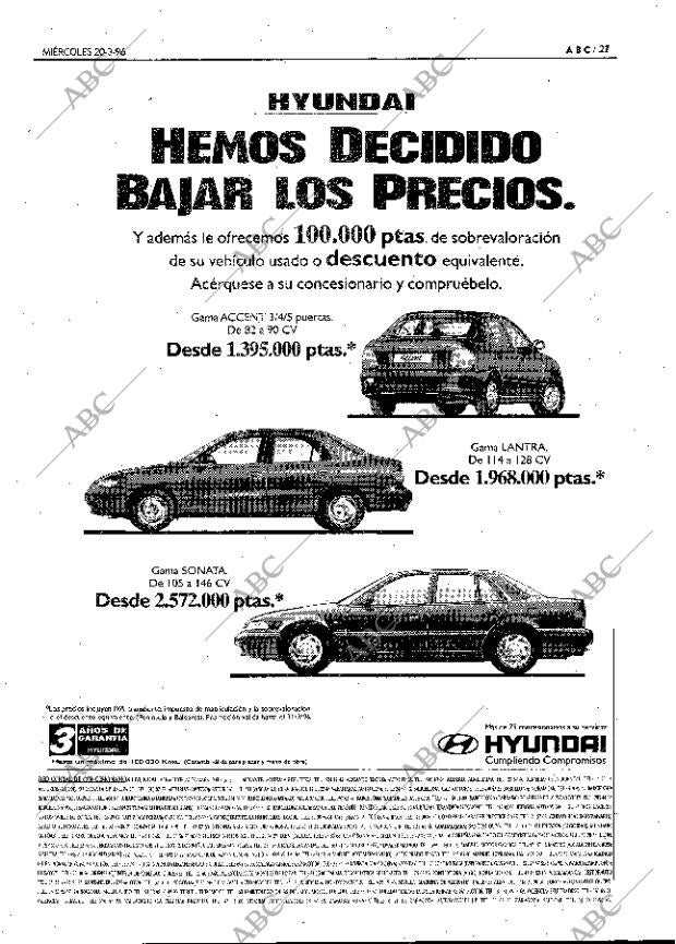 ABC MADRID 20-03-1996 página 27