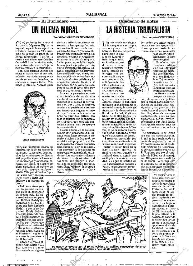 ABC MADRID 20-03-1996 página 28