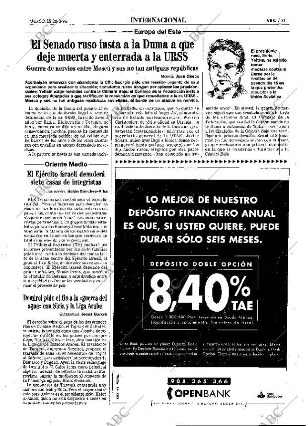 ABC MADRID 20-03-1996 página 31
