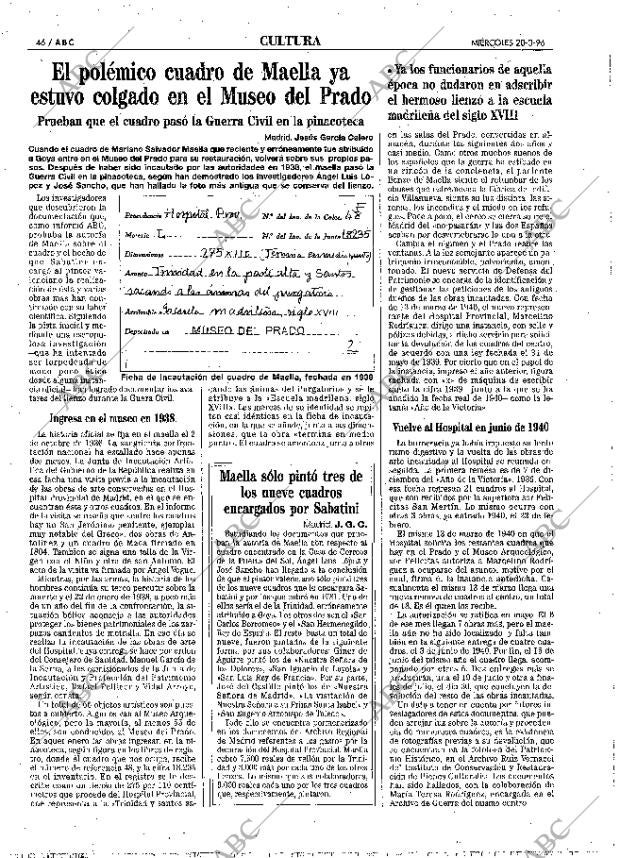 ABC MADRID 20-03-1996 página 46