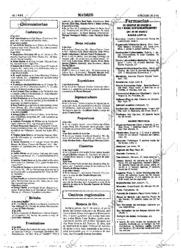 ABC MADRID 20-03-1996 página 60