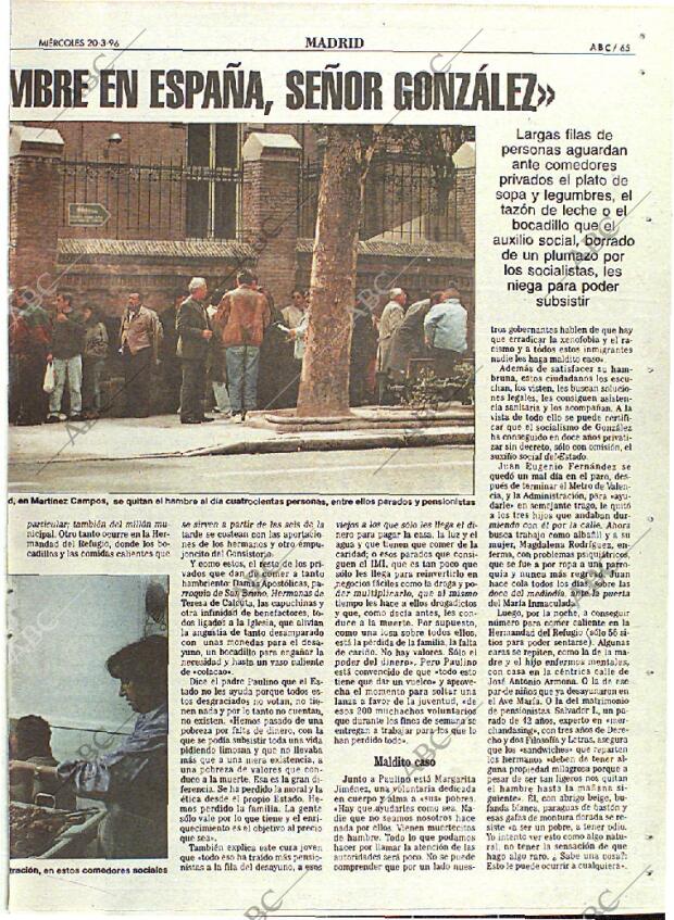 ABC MADRID 20-03-1996 página 65