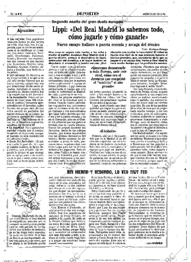ABC MADRID 20-03-1996 página 72