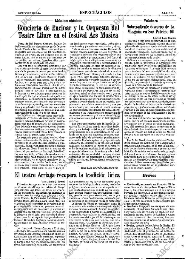 ABC MADRID 20-03-1996 página 81