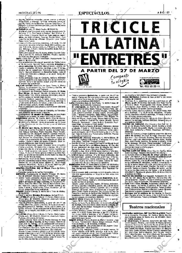 ABC MADRID 20-03-1996 página 83