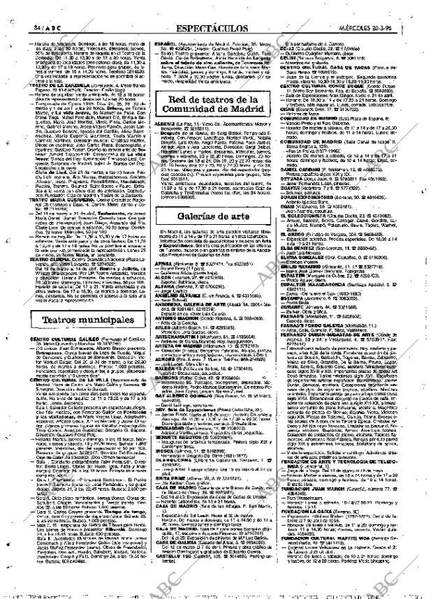 ABC MADRID 20-03-1996 página 84
