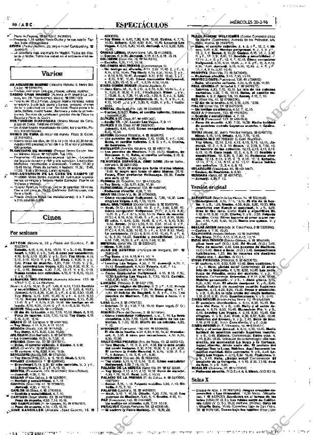 ABC MADRID 20-03-1996 página 86