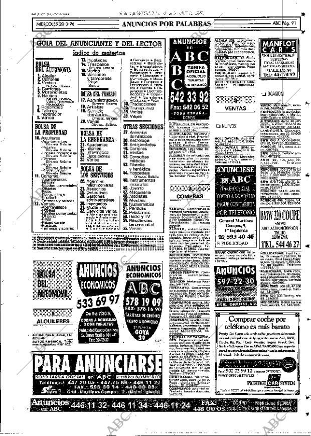ABC MADRID 20-03-1996 página 91