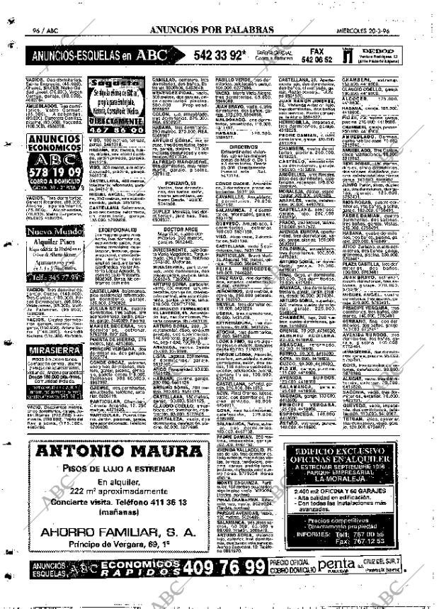 ABC MADRID 20-03-1996 página 96