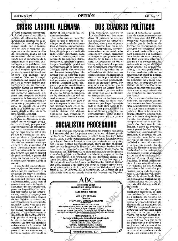 ABC SEVILLA 22-03-1996 página 17