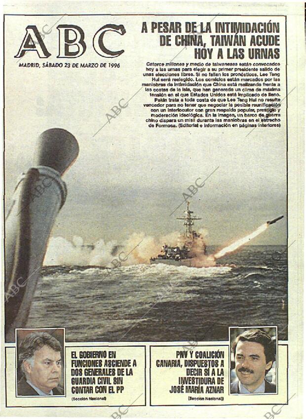 ABC MADRID 23-03-1996 página 1