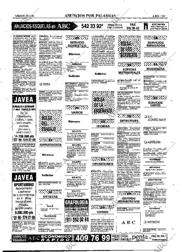 ABC MADRID 23-03-1996 página 103