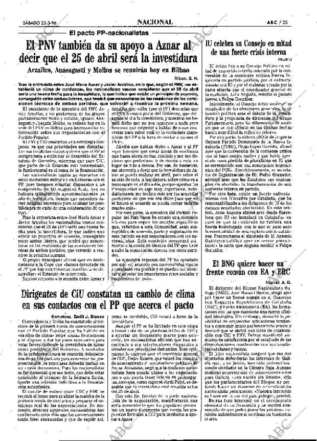 ABC MADRID 23-03-1996 página 25