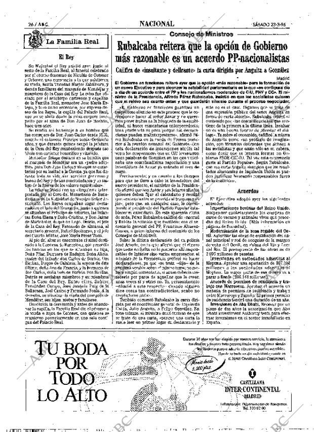 ABC MADRID 23-03-1996 página 26