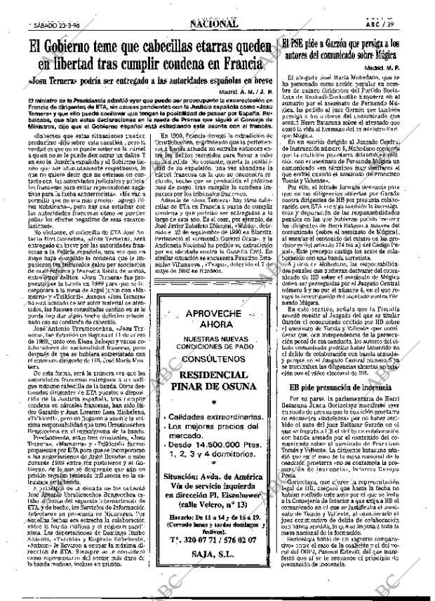 ABC MADRID 23-03-1996 página 29