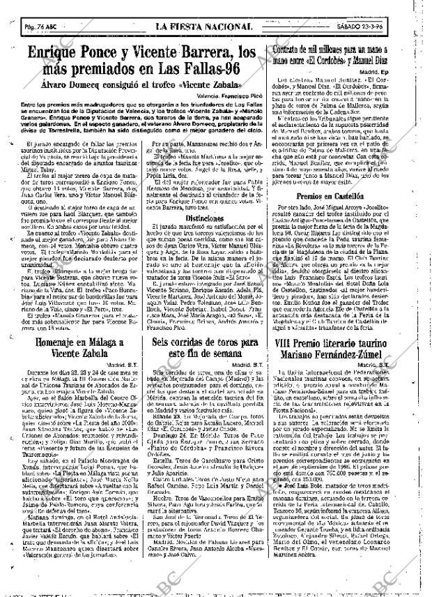 ABC MADRID 23-03-1996 página 76