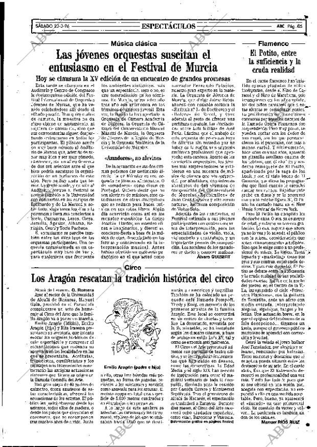 ABC MADRID 23-03-1996 página 85