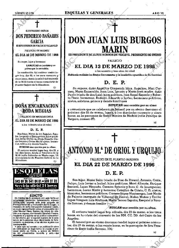 ABC MADRID 23-03-1996 página 95