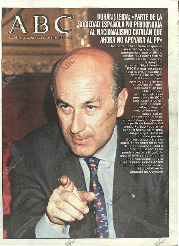 ABC MADRID 24-03-1996 página 1