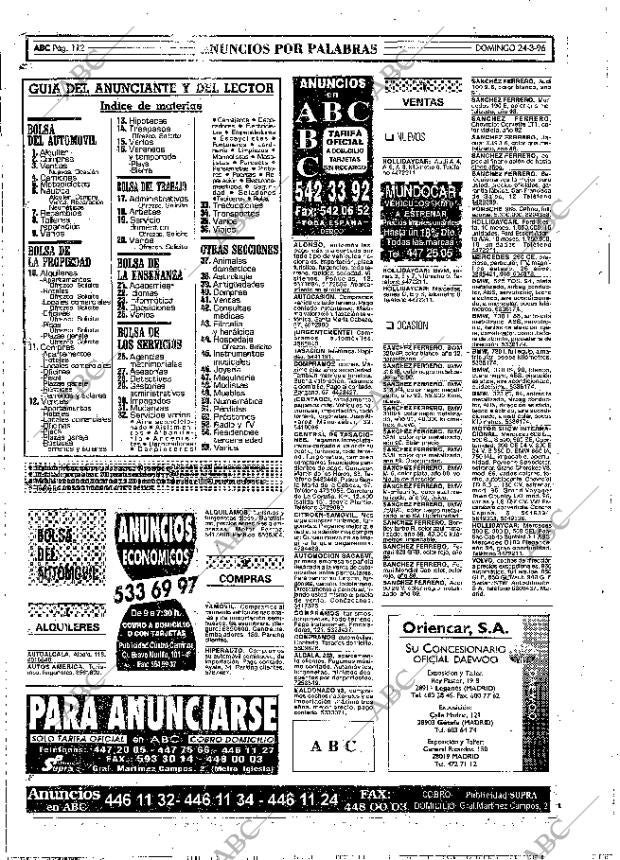 ABC MADRID 24-03-1996 página 112