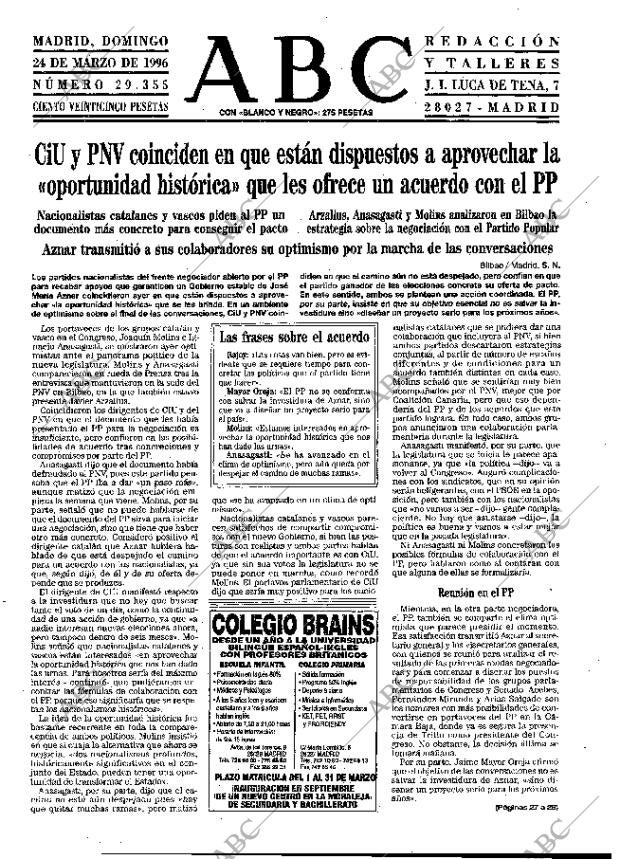 ABC MADRID 24-03-1996 página 21