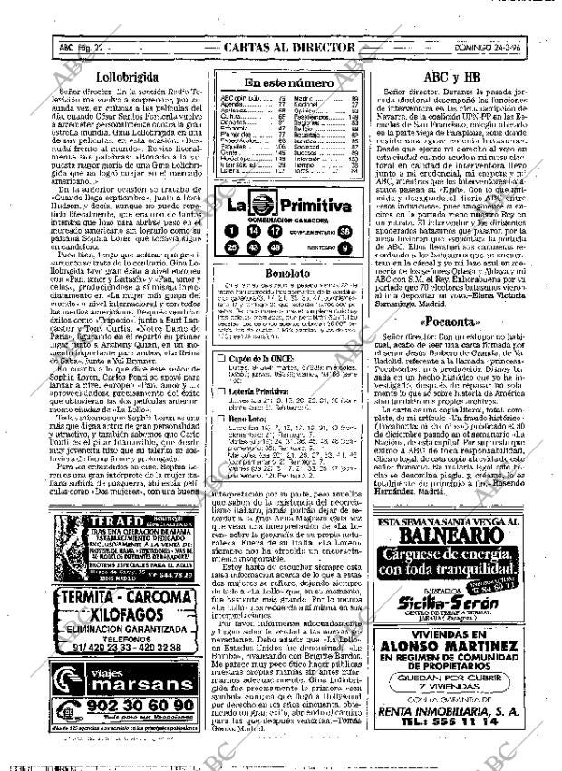 ABC MADRID 24-03-1996 página 22