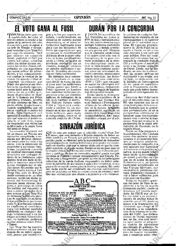 ABC MADRID 24-03-1996 página 23