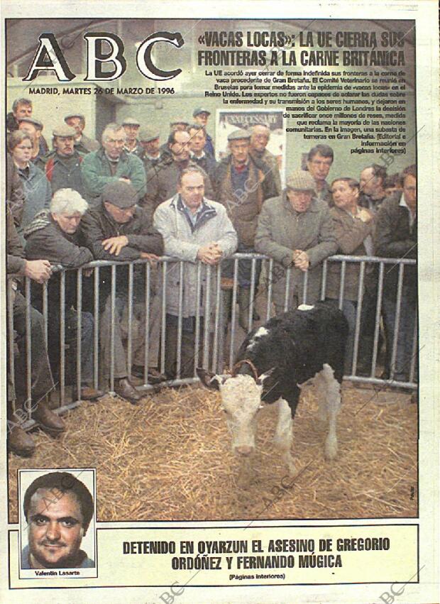ABC MADRID 26-03-1996 página 1
