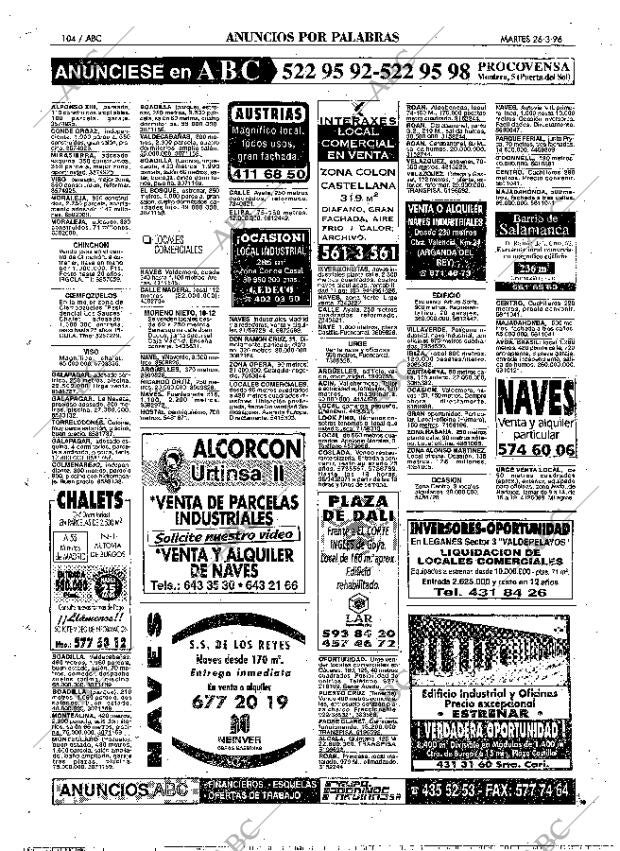 ABC MADRID 26-03-1996 página 104