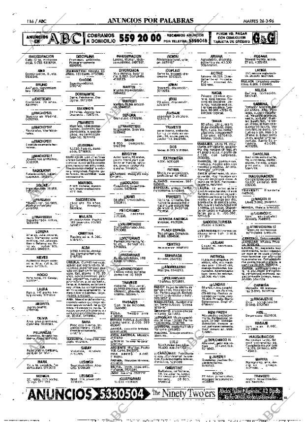 ABC MADRID 26-03-1996 página 116