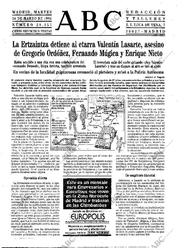 ABC MADRID 26-03-1996 página 15
