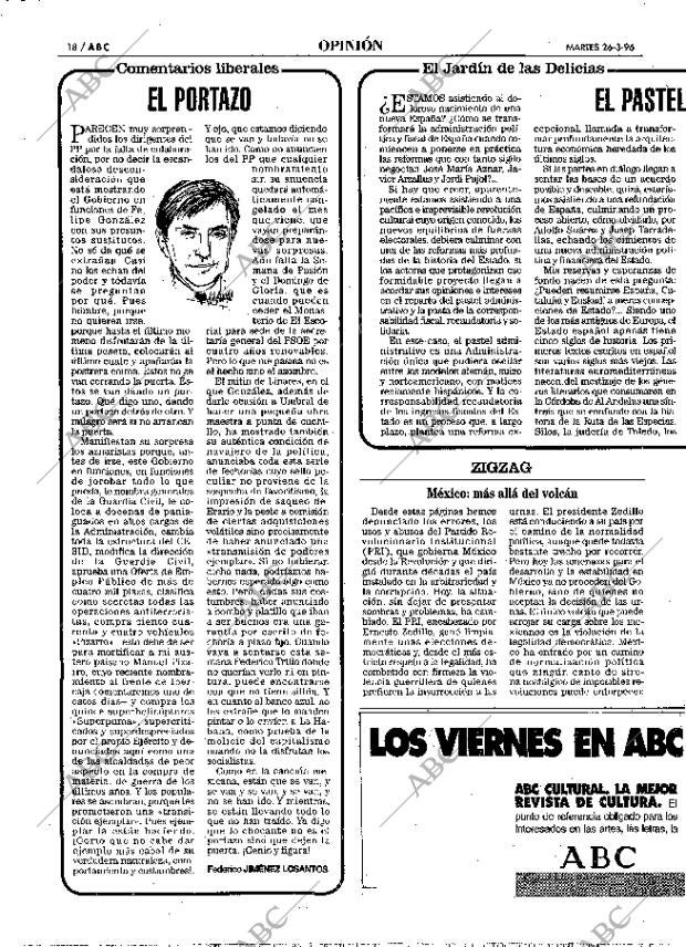 ABC MADRID 26-03-1996 página 18