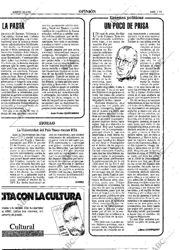 ABC MADRID 26-03-1996 página 19