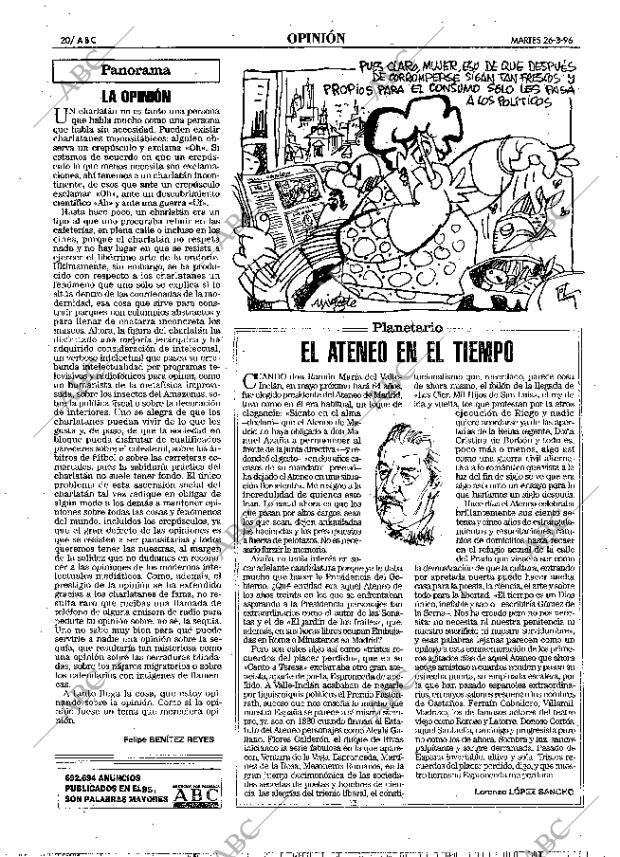 ABC MADRID 26-03-1996 página 20