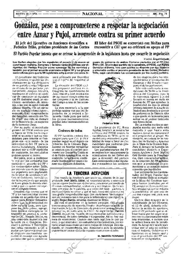 ABC MADRID 26-03-1996 página 21