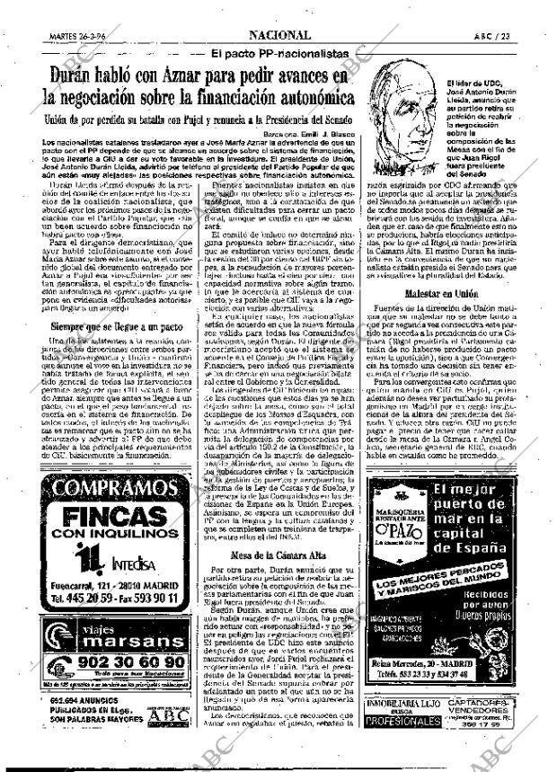 ABC MADRID 26-03-1996 página 23