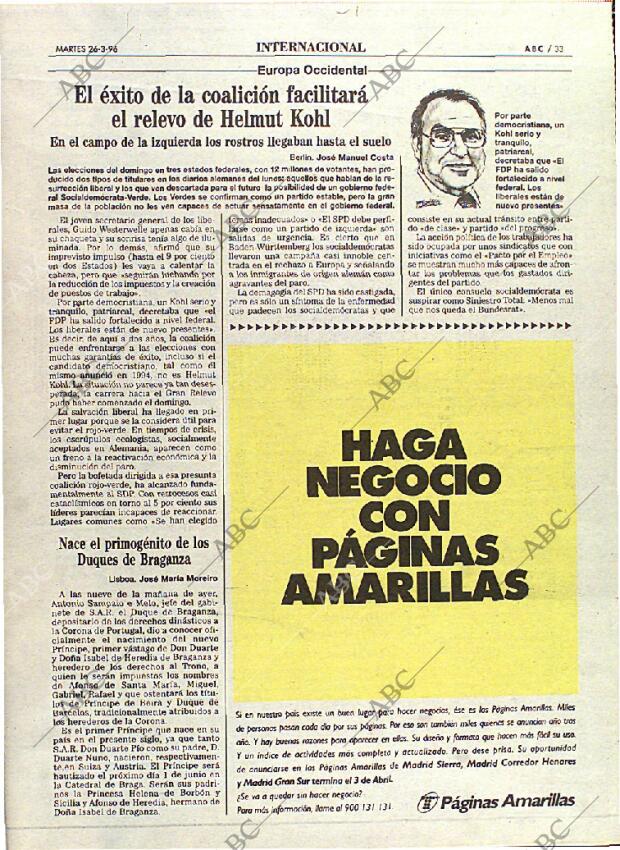 ABC MADRID 26-03-1996 página 33