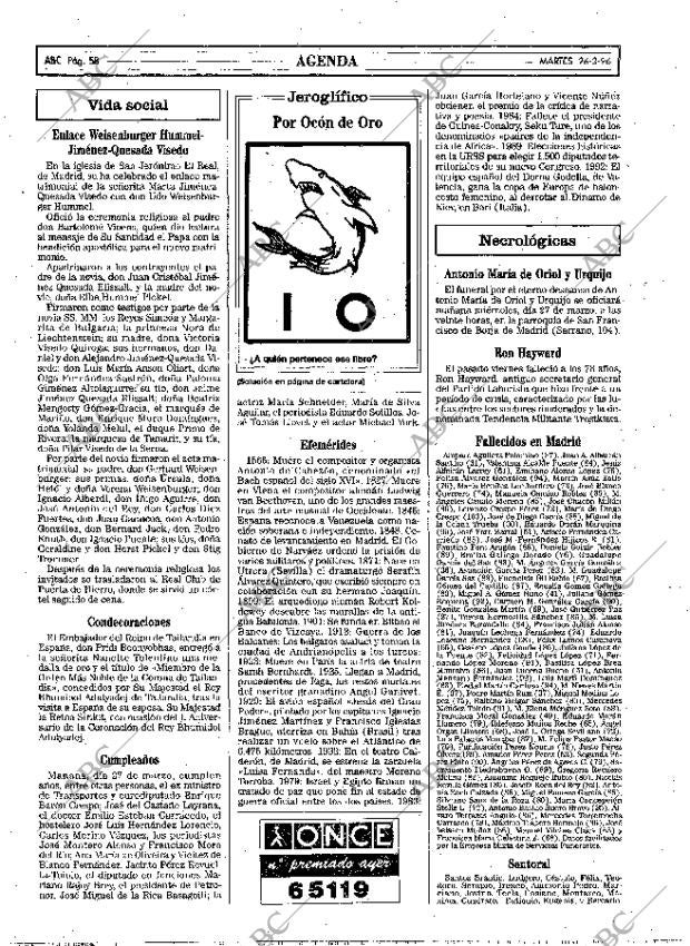 ABC MADRID 26-03-1996 página 58