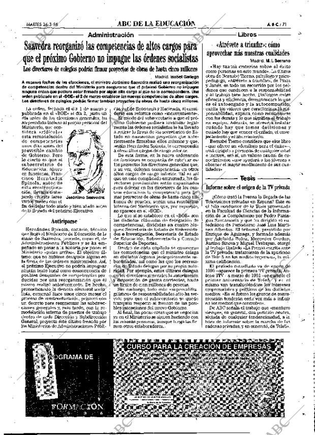 ABC MADRID 26-03-1996 página 71