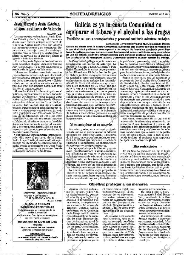 ABC MADRID 26-03-1996 página 72