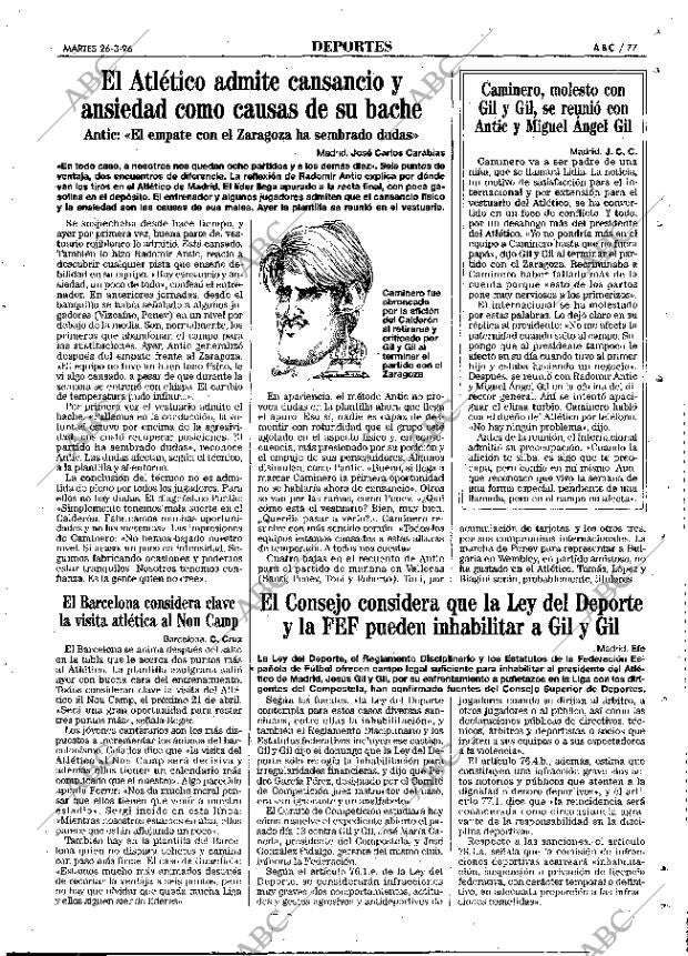 ABC MADRID 26-03-1996 página 77